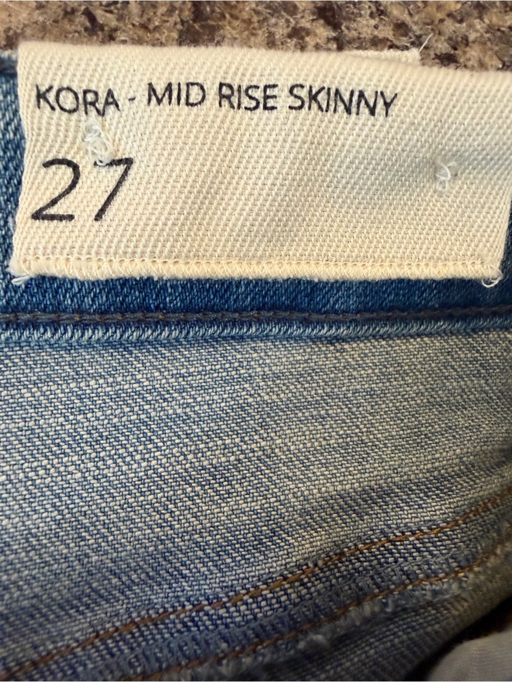NWT Anthropologie Unpublished Kora Mid Rise Skinny Jeans Sz 27 - Picture 5 of 8